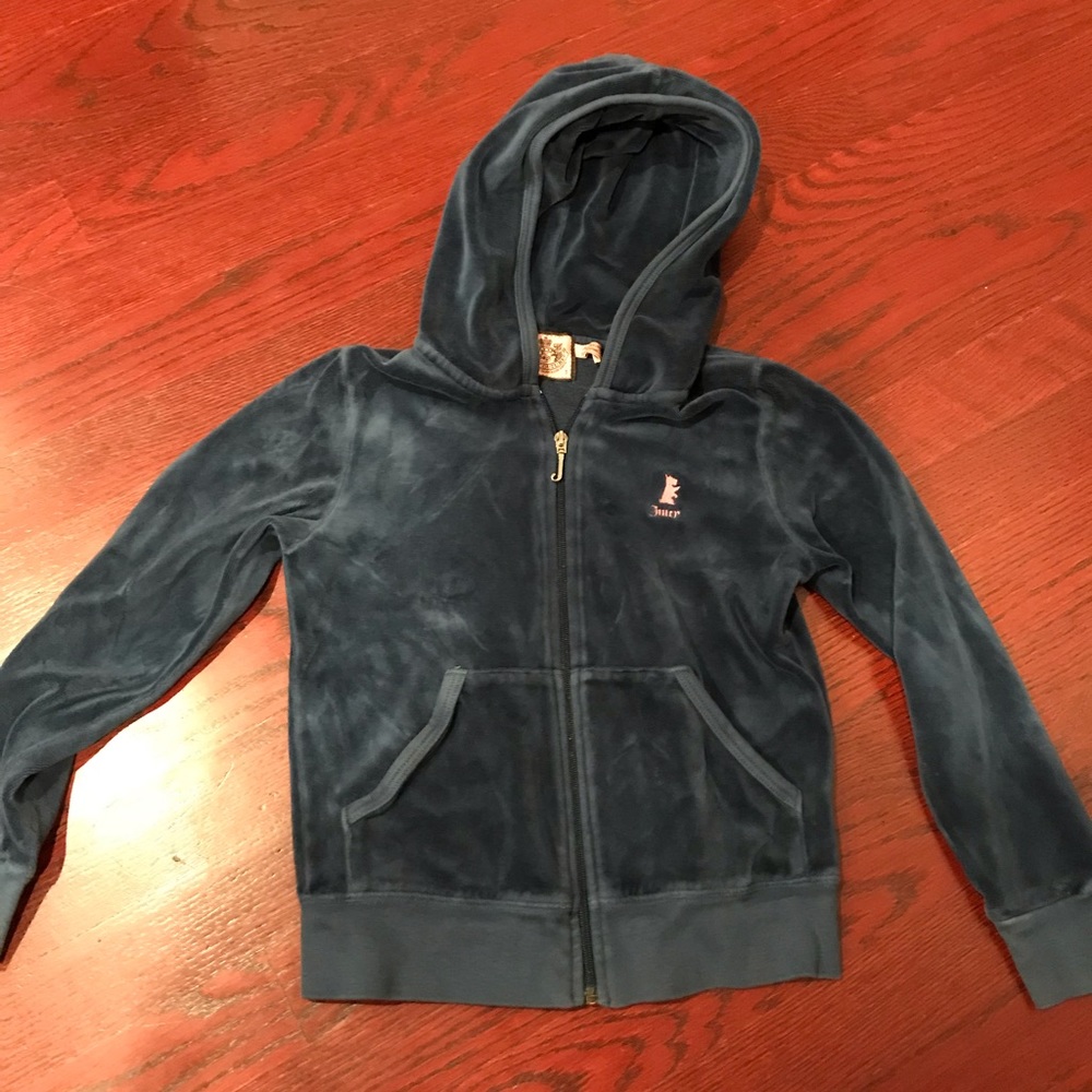 Juicy Couture velour hoodie girls 7Y